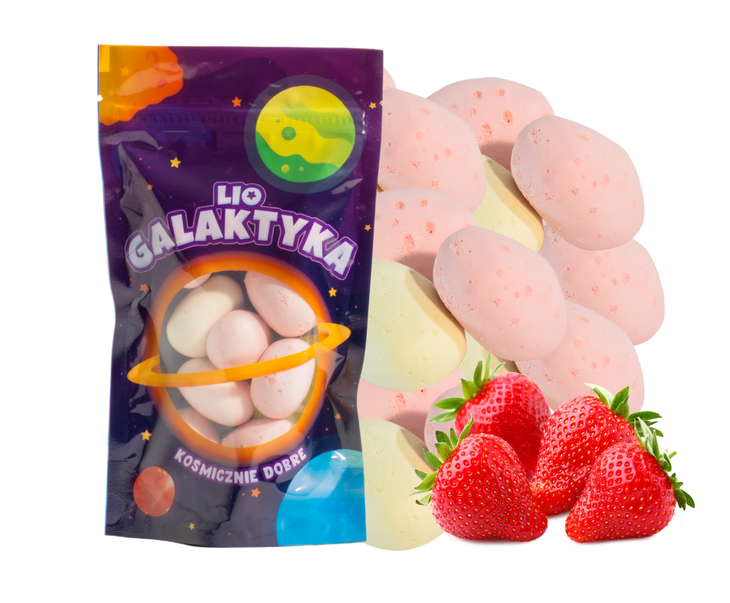 Liofilizowane Chrupiące Chmurki (Truskawka)